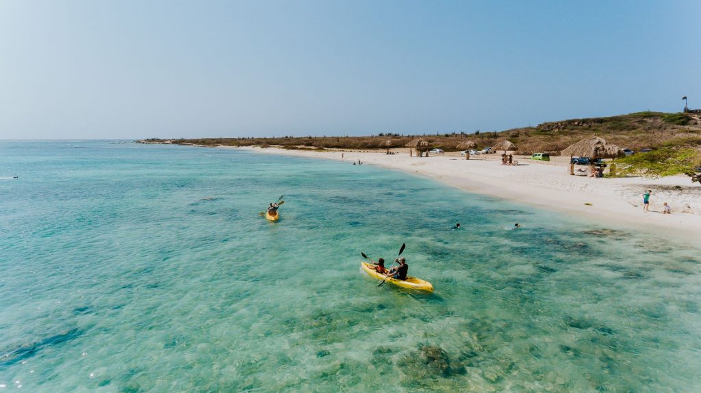 Aruba-Kayaking-at-Arashi-Beach