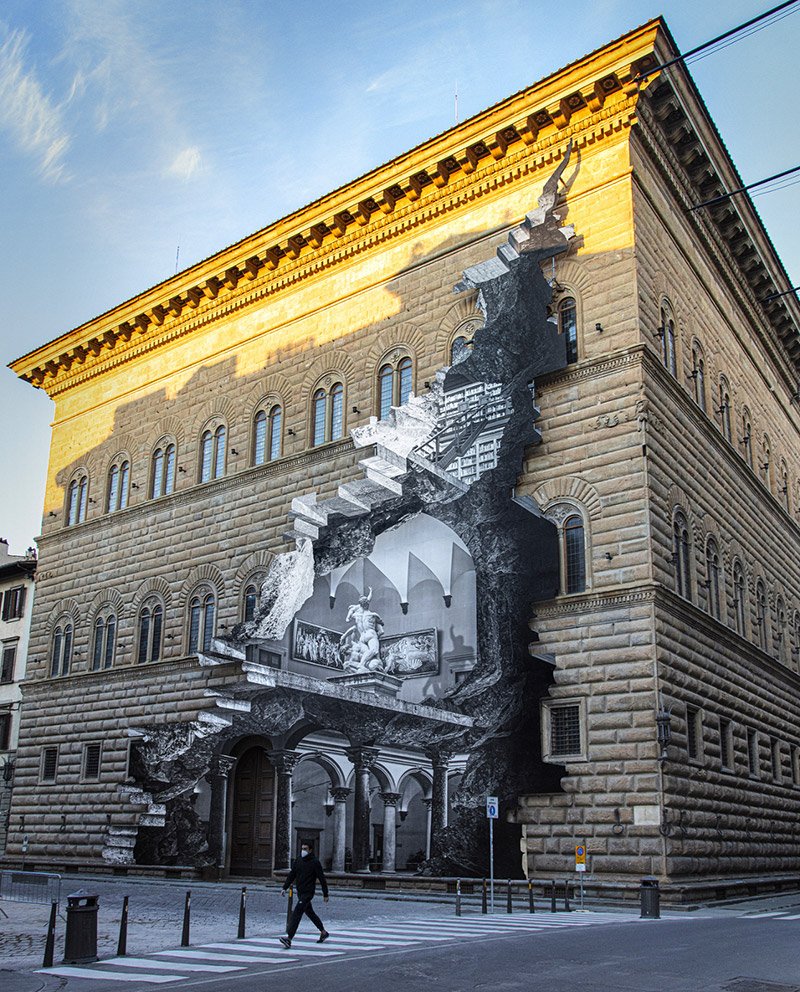 JR-La Ferita, Palazzo Strozzi – Ph. JR