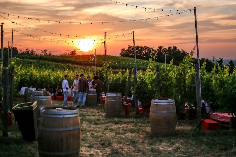 aperitivo in vigna poderi di san pietro