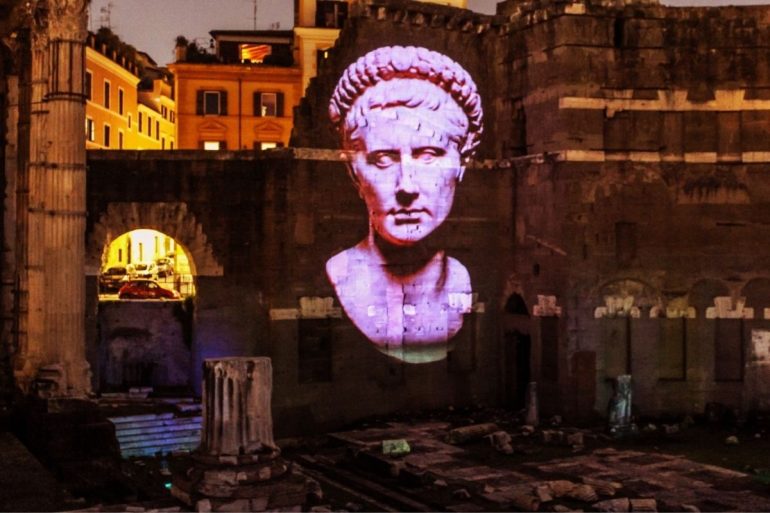 foro di augusto spettacolo multimediale