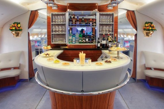 Emirates A380 lounge