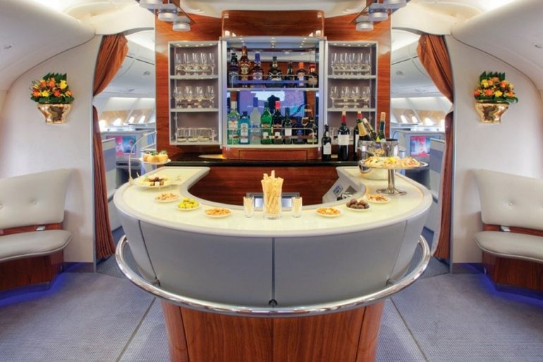 Emirates A380 lounge