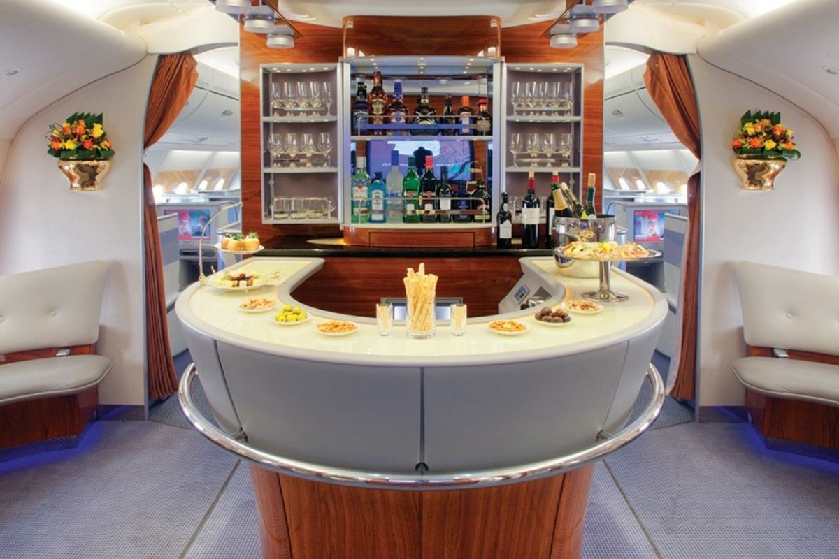Emirates A380 lounge
