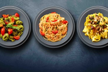 tris di pasta italiana