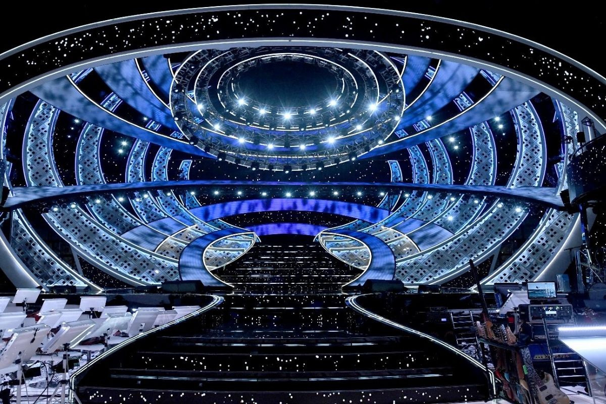 palco del teatro Ariston festival di sanremo 2022