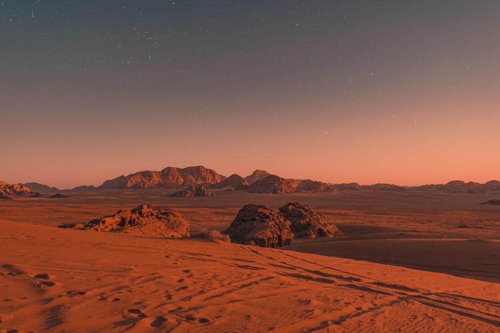 Il deserto di Wadi Rum in Giordania