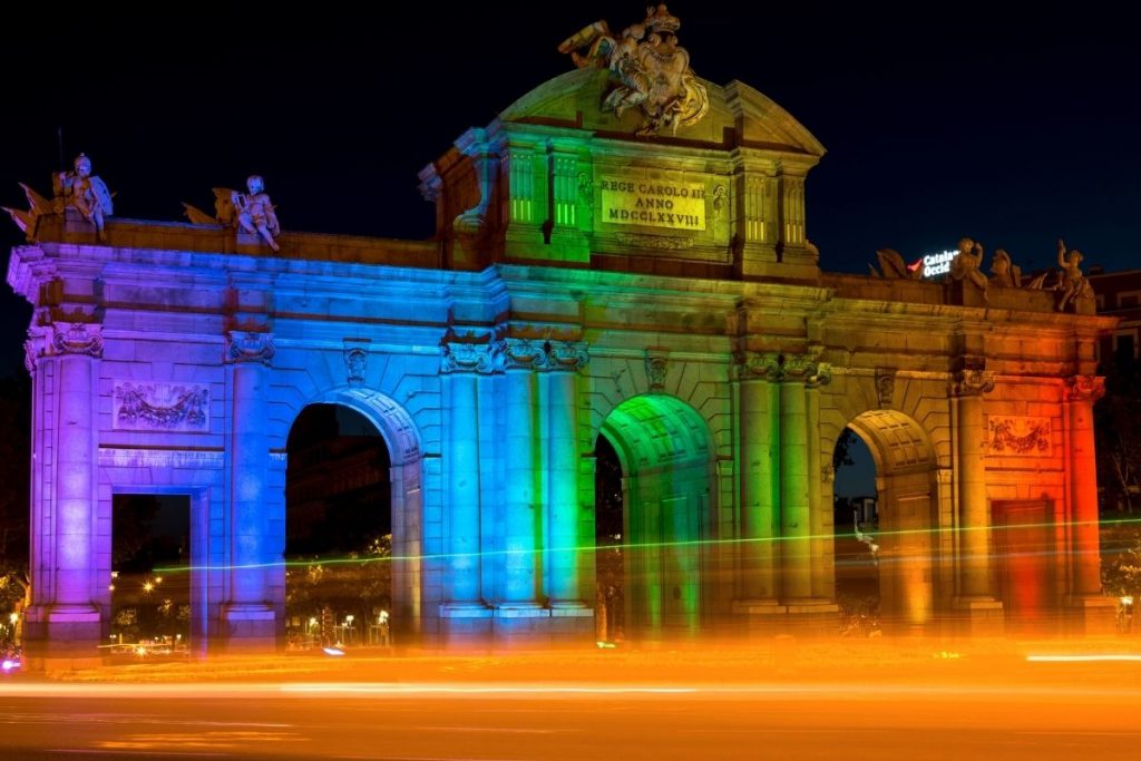 Puerta de Alcalà Madrid per la World Pride Week