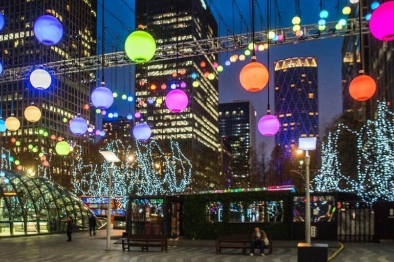 Winter Lights London, credits canarywharflondon