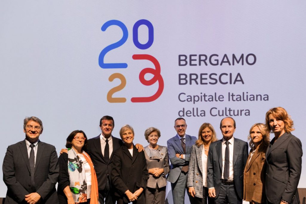 Bergamo Brescia Capitale italiana della cultura 2023, un momento della presentazione