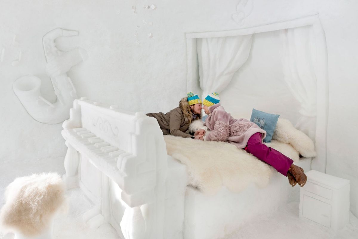 chalet di neve