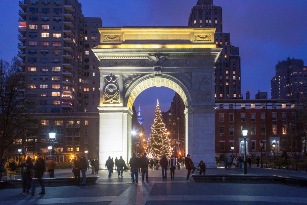 Washington Square Park Christmas Tree