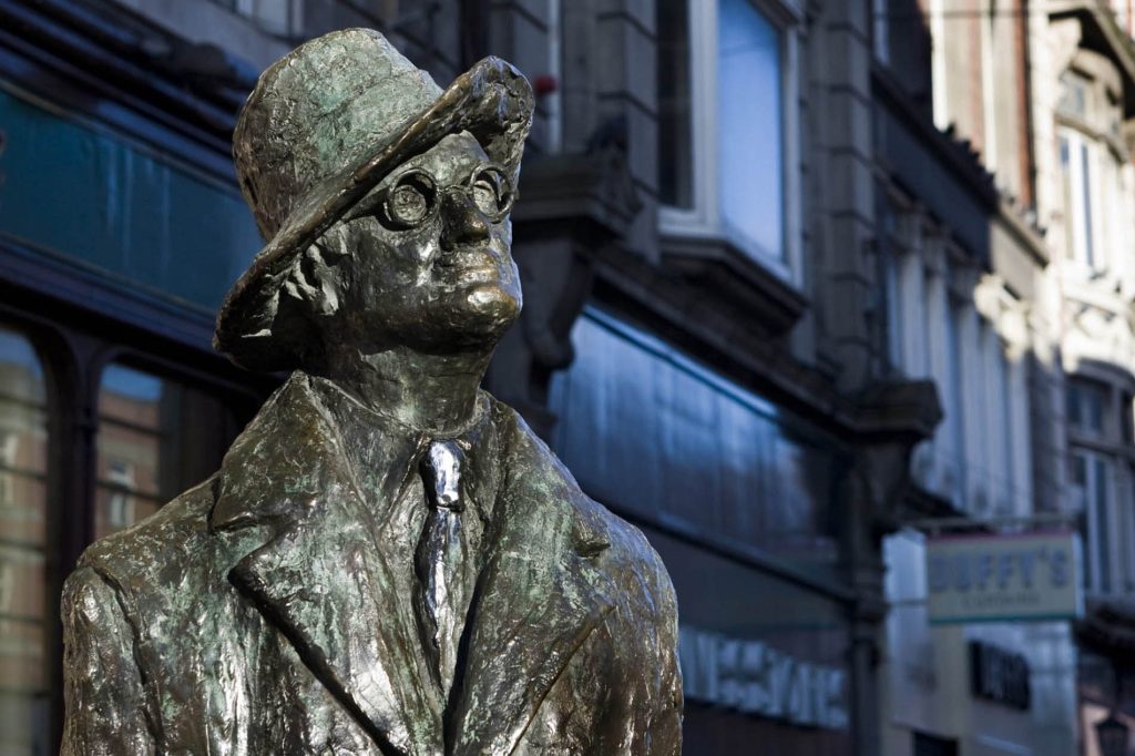 La statua di James Joyce