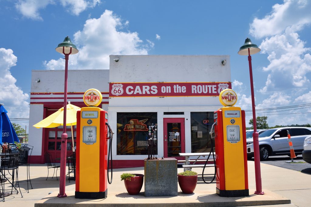 Cars on the Route 
