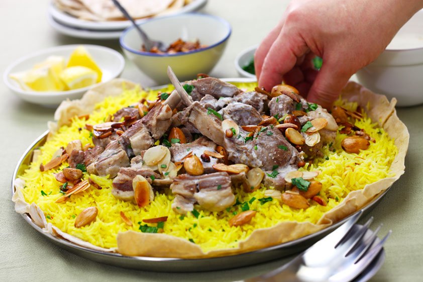Mansaf d'agnello della Giordania