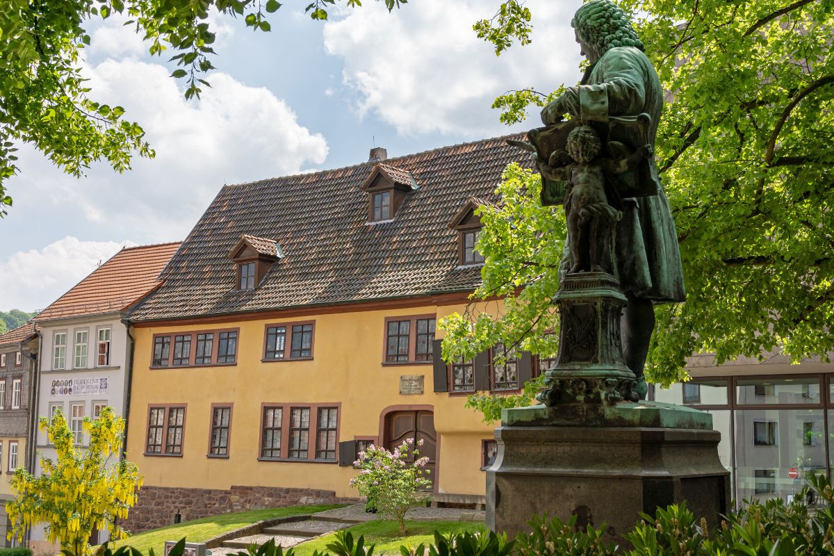 Eisenach, statua di Bach