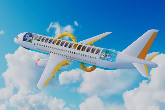L'aeroplano del futuro secondo i bambini