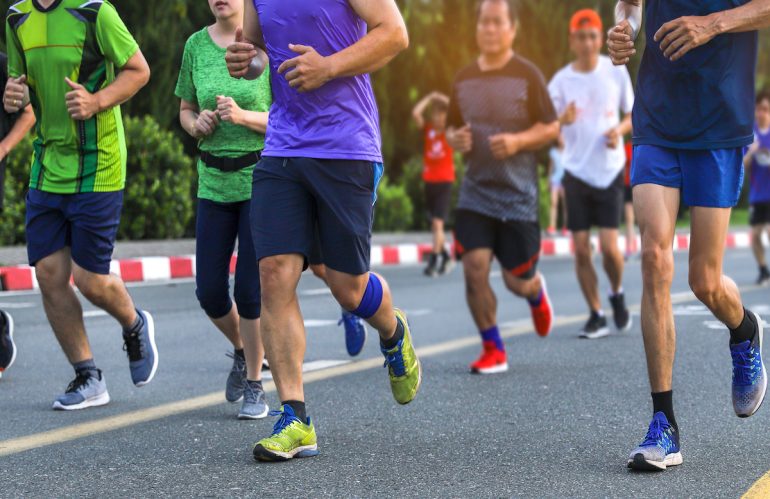Marathon runners adobe