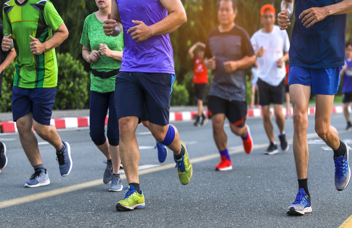 Marathon runners adobe
