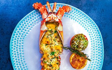 Lobster-Thermidor aragosta Oman