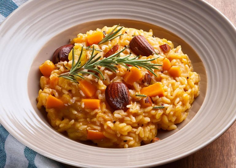 risotto zucca e castagne Ai