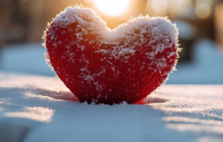 cuore montagna san valentino neve adobe