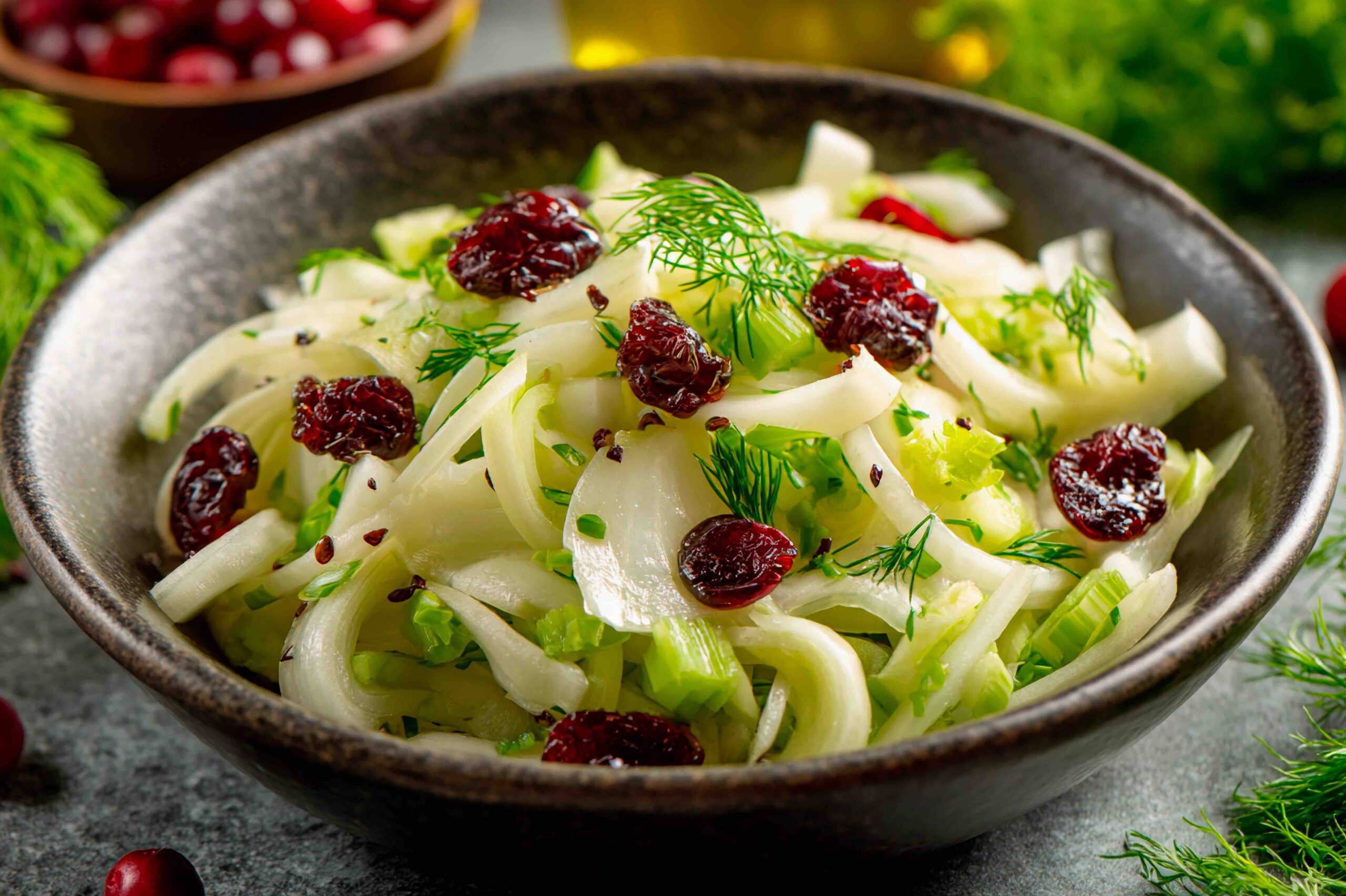 insalata di finocchi e cranberries adobe